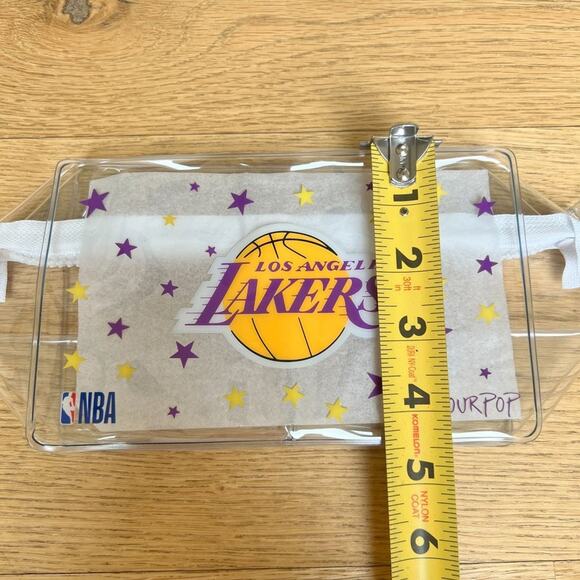 Lakers Colourpop X NBA Los Angeles Clear Make Up Bag - Picture 7 of 7